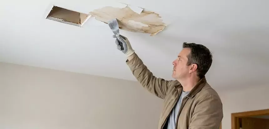 Dry Ceiling After Water Leak in Epworth